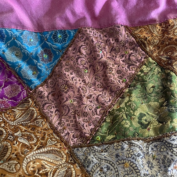 Never used Indonesian zipper patchwork shoulder bag - Picture 13 of 15